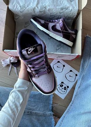 Nike sb dunk low se panda purple 4