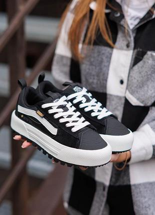 Кеди vans old skool mte-1 gore-tex black white