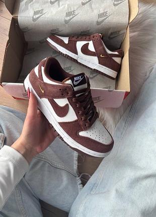 Nike sb dunk low sail dark brown 9