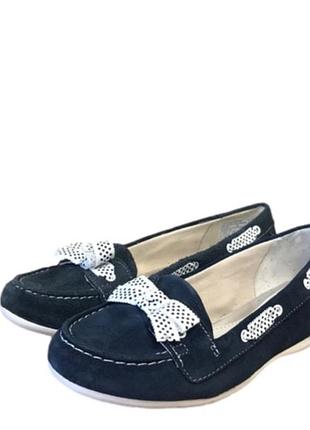 Туфлі-мокасини clarks з натуральної замші розмір 35 на стопу 22,5см