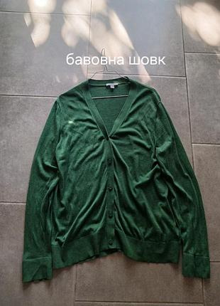 Бавовняно-шовковий кардиган