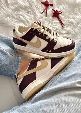 Nike sb dunk low lx white maroon 4