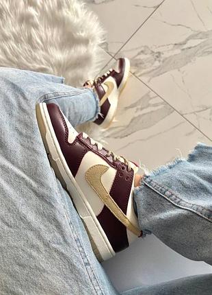 Nike sb dunk low lx white maroon 8