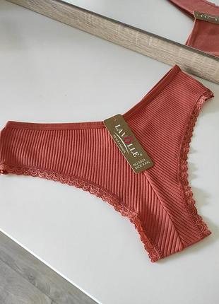 Новые женские трусики в рубчик 4