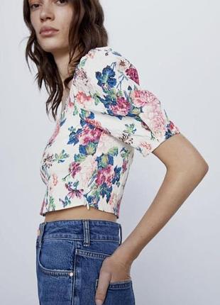 Топ с принтом zara 4