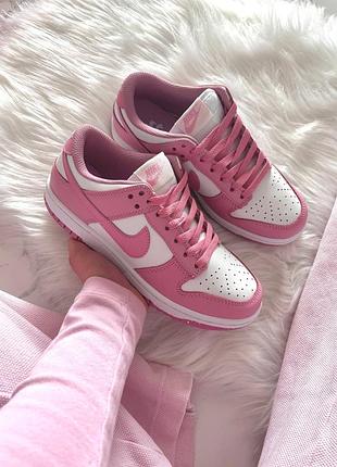 Nike sb dunk low pink white 2