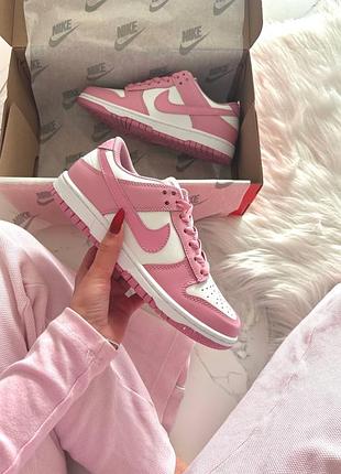 Nike sb dunk low pink white 6