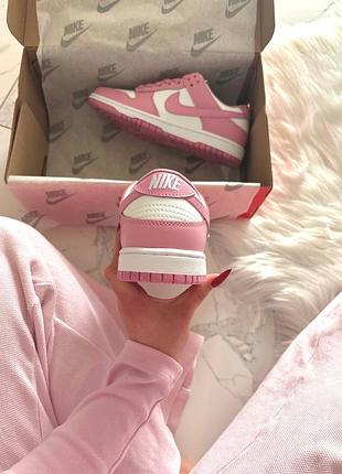 Nike sb dunk low pink white 8