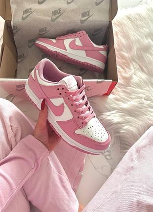 Nike sb dunk low pink white 7