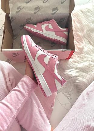 Nike sb dunk low pink white 10