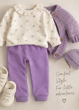 💜 теплі штанці для дівчинки від name it розмір 68 штани