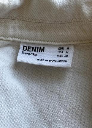 Джинсова куртка кроп. bershka 7