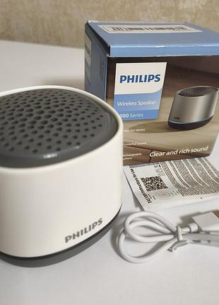 Портативна бездротова блютуз колонка philips tas1009 rgb bluetooth