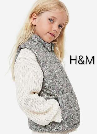 Новая стильная теплая жилетка бренда h&amp;m цветочный принт 989 12,5 eur 31