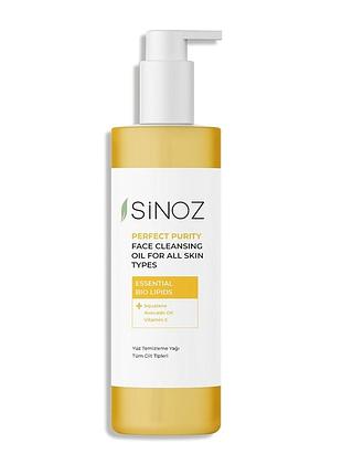 Олія для обличчя очищувальна sinoz  perfect purity для всих типів шкіри 400 мл