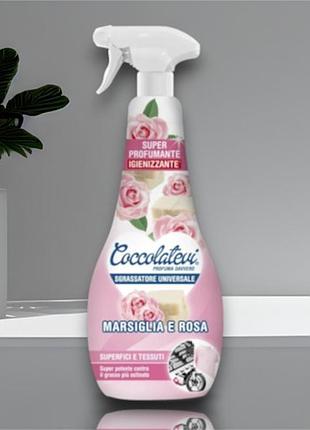Универсальный обезжириватель coccolatevi sgrassatore marsiglia e rosa 750 мл