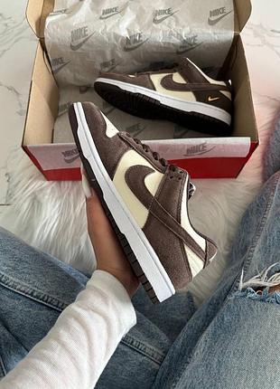 Nike sb dunk low sail dark brown beige 7