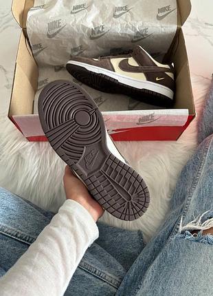 Nike sb dunk low sail dark brown beige 5