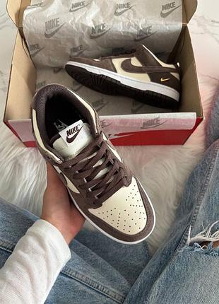 Nike sb dunk low sail dark brown beige 6
