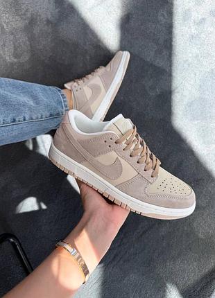 Nike sb dunk low light brown suede 5
