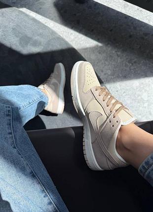 Nike sb dunk low light brown suede 10