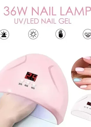 Лампа для маникюра fd-258 beauty nail 36w • сушилка для ногтей fd-258 beauty nail 36w с сенсором и таймером 10/20/30 секунд