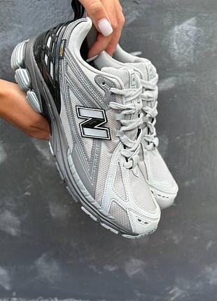 Утепленные зимние мужские кроссовки new balance 1906 winter termo grey New Bastion серого цвета термо