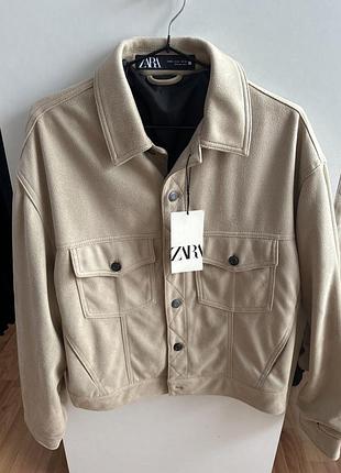 Піджак курточка під замшу чоловічий zara