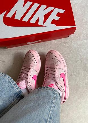 Nike dunk low gs triple pink 6