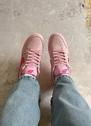 Nike dunk low gs triple pink 8