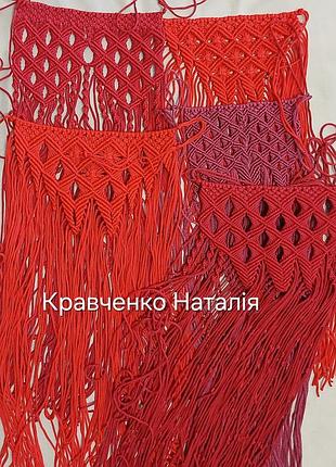 Приостанавливающая, запаска макраме в разных цветах