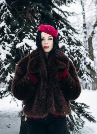 Коричнева шубка🤎 2