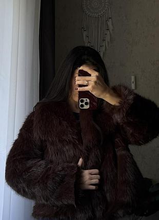 Коричнева шубка🤎