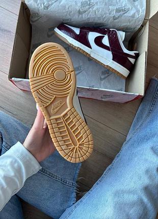 Nike dunk low burgundy croc 6