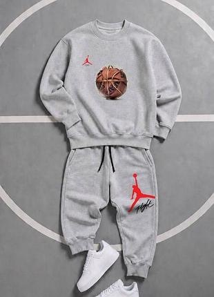 Чоловічий спортивний костюм nike air jordan    ▫️сезон : осінь ▫️матеріал : 2х нитка турецька ▫️розмірний ряд : xs, s, m, l, xl, xxl