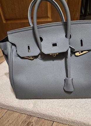 Сумка hermes в голубом 3