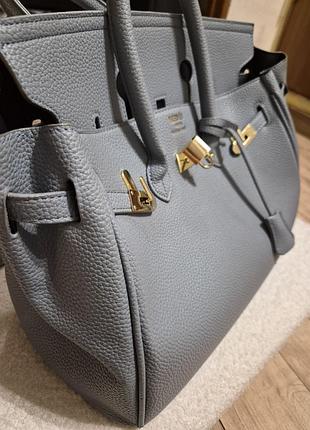 Сумка hermes в голубом 2