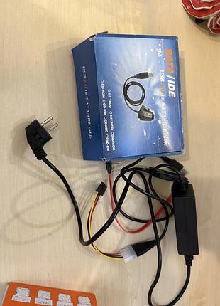 Перехідник usb 2.0 → sata / ide + блок живлення