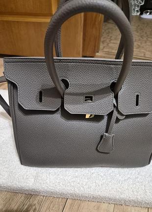 Сумка hermes в сірому 3