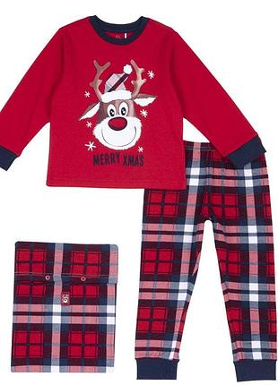 Пижама рождественская новогодняя chicco red plaid