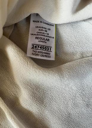 Блуза молочного кольору m&s 2