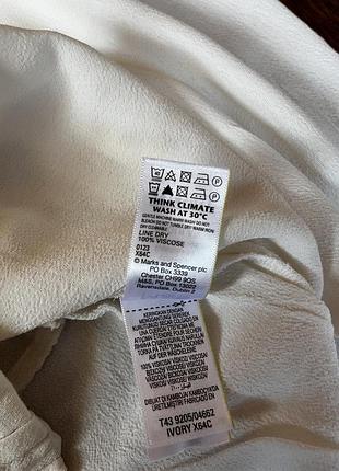 Блуза молочного кольору m&s 4