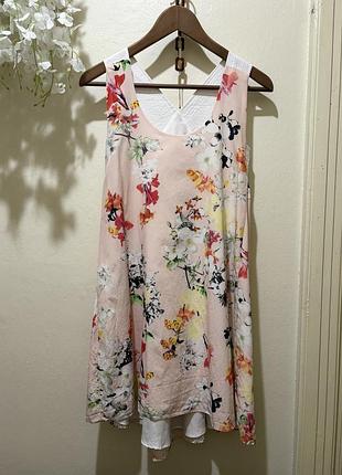 Справжній літній настрій 🌸 персикова сукня у квіти від club monaco