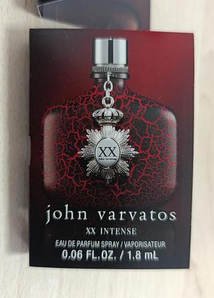 Парфюм xx intense от john varvatos, пробник 1,8мл, оригинал