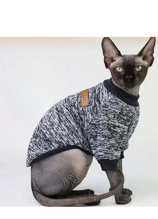 Джемпер для котів «класік», джинс xl
