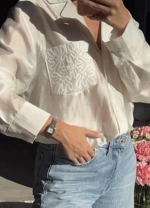 Блуза zara в стилі loewe s 3