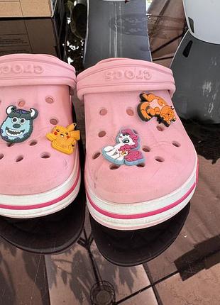 Сабо для дівчинки, crocs, рожеві, розмір c11 5