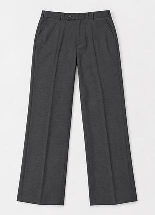 Класичні сірі чоловічі штани з преміальної вовни vitale barberis canonico super 110's