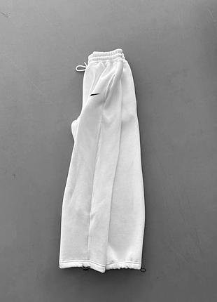 Брюки nike (черные, белые) 4
