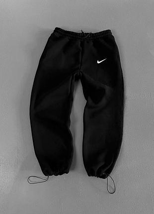 Брюки nike (черные, белые) 2